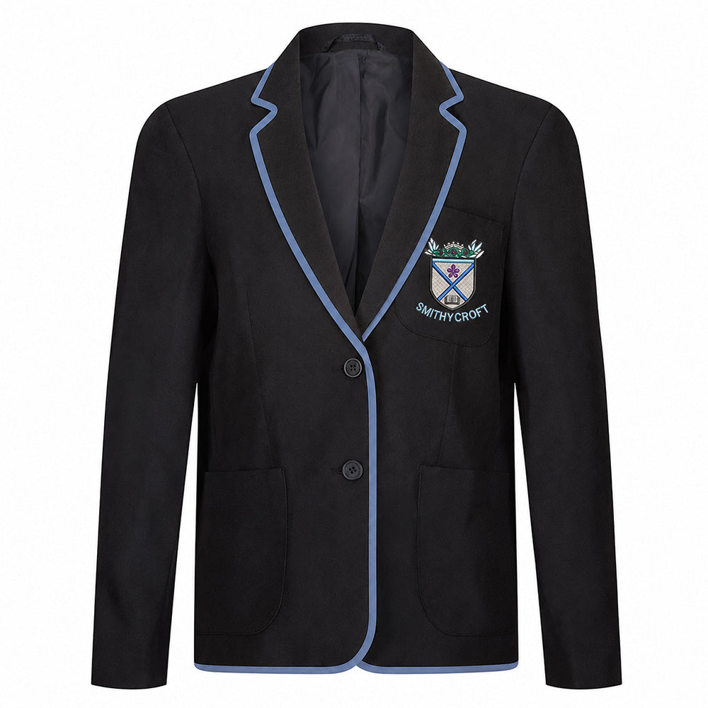 Smithycroft Secondary Girls Poly Braided Blazer Black