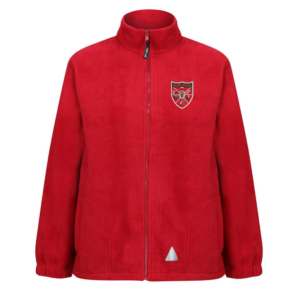 Allans Primary Ourdoor Fleece Red