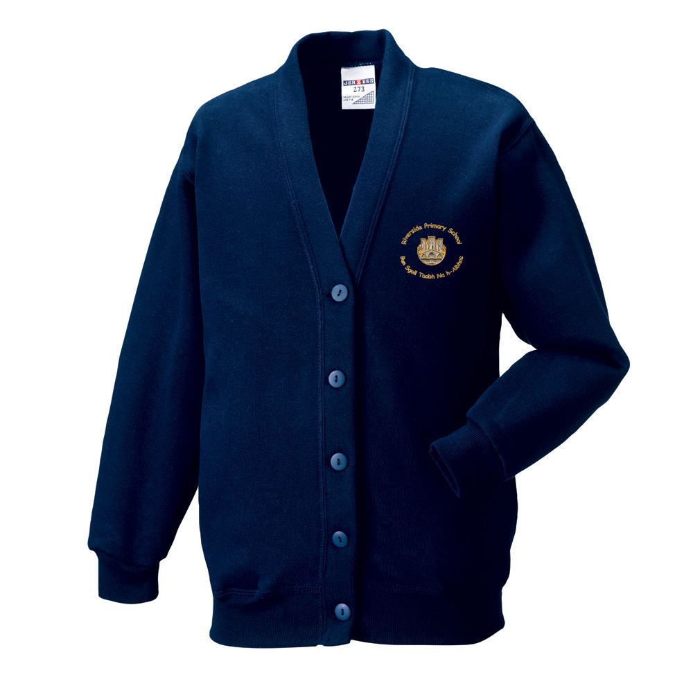 Riverside Primary Stirling Sweat Cardigan Navy
