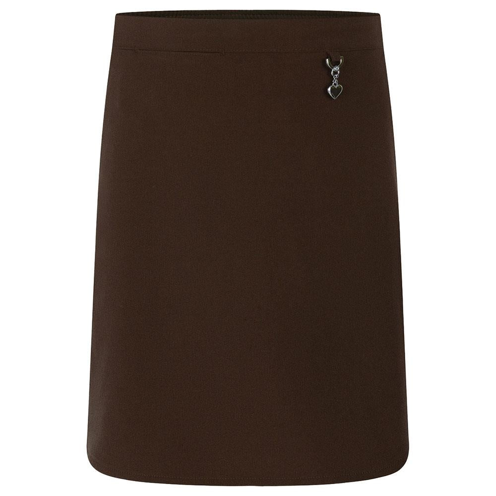 Stretch Heart Skirt Brown
