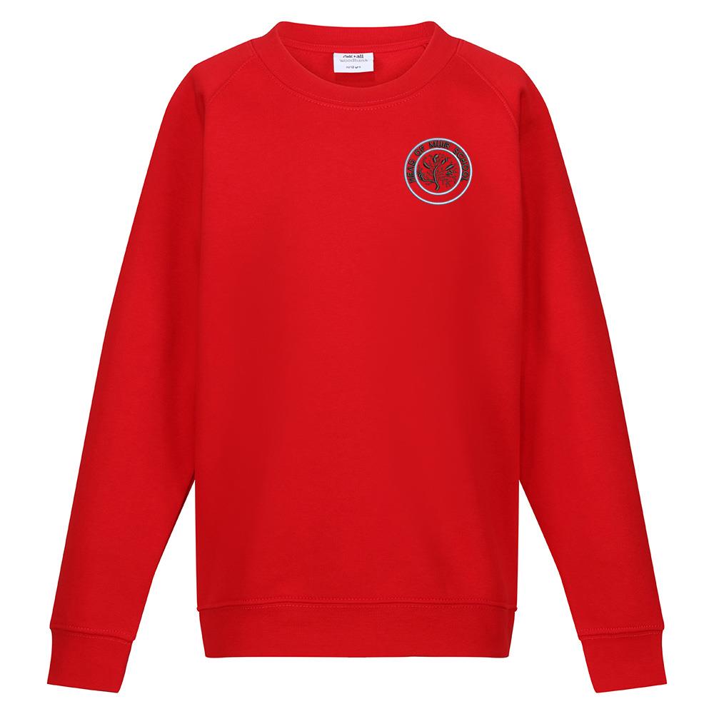 Head of Muir Primary Crew Neck Sweatshirt Red