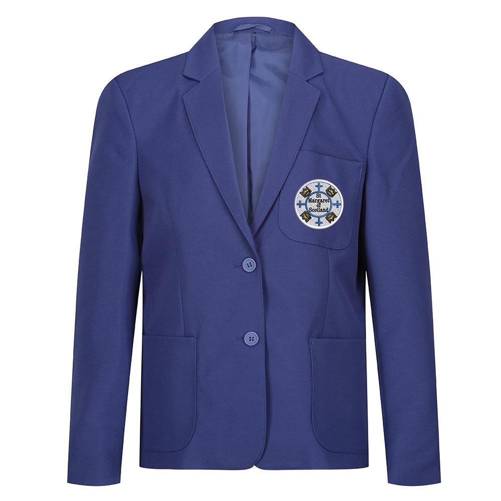 St Margaret of Scotland Primary Girls Poly Blazer Royal
