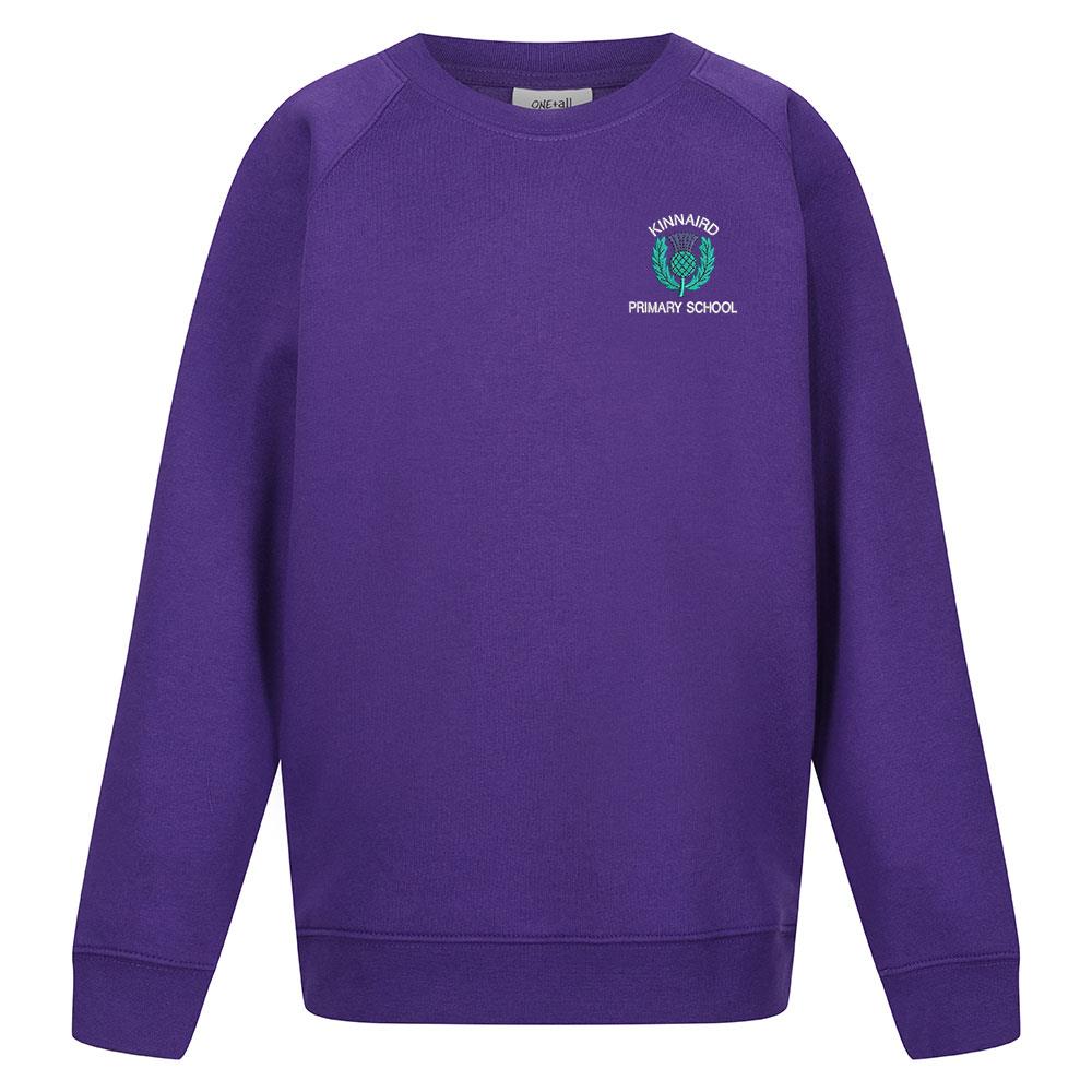 Kinnaird Primary Crew Neck Sweatshirt Purple