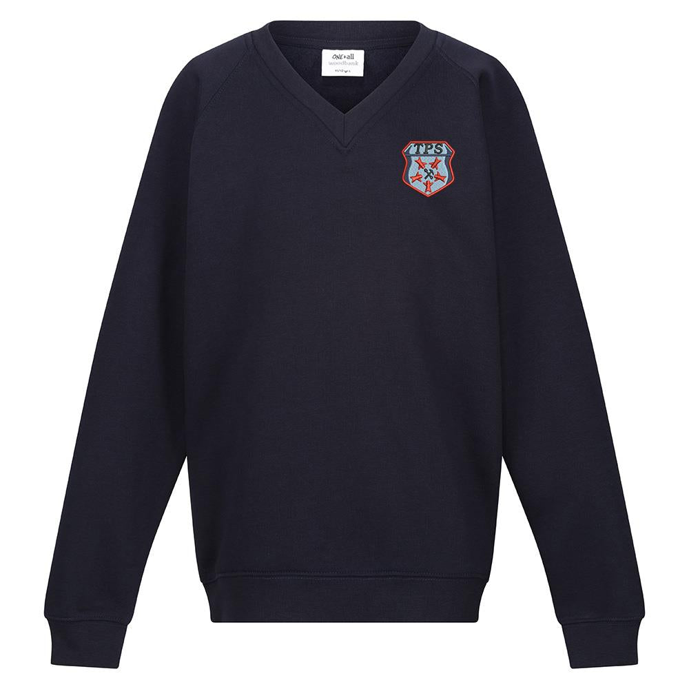 Tannochside Primary V-Neck Sweatshirt Navy