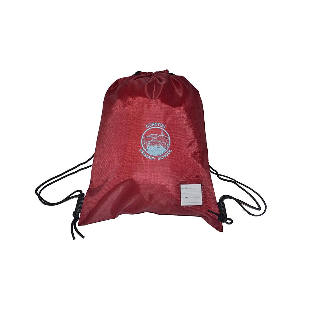 Cornton Primary Gym Bag Maroon