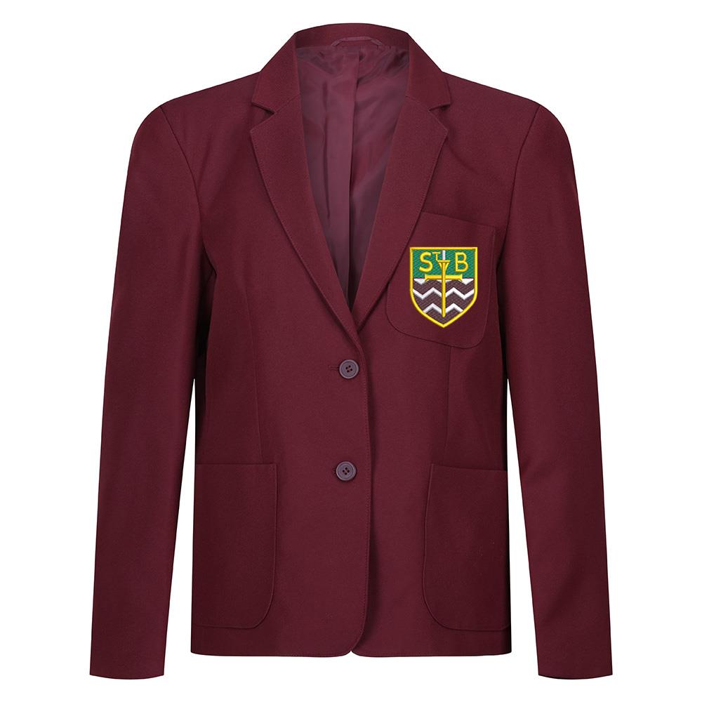 St Barbaras Primary Girls Poly Blazer Maroon