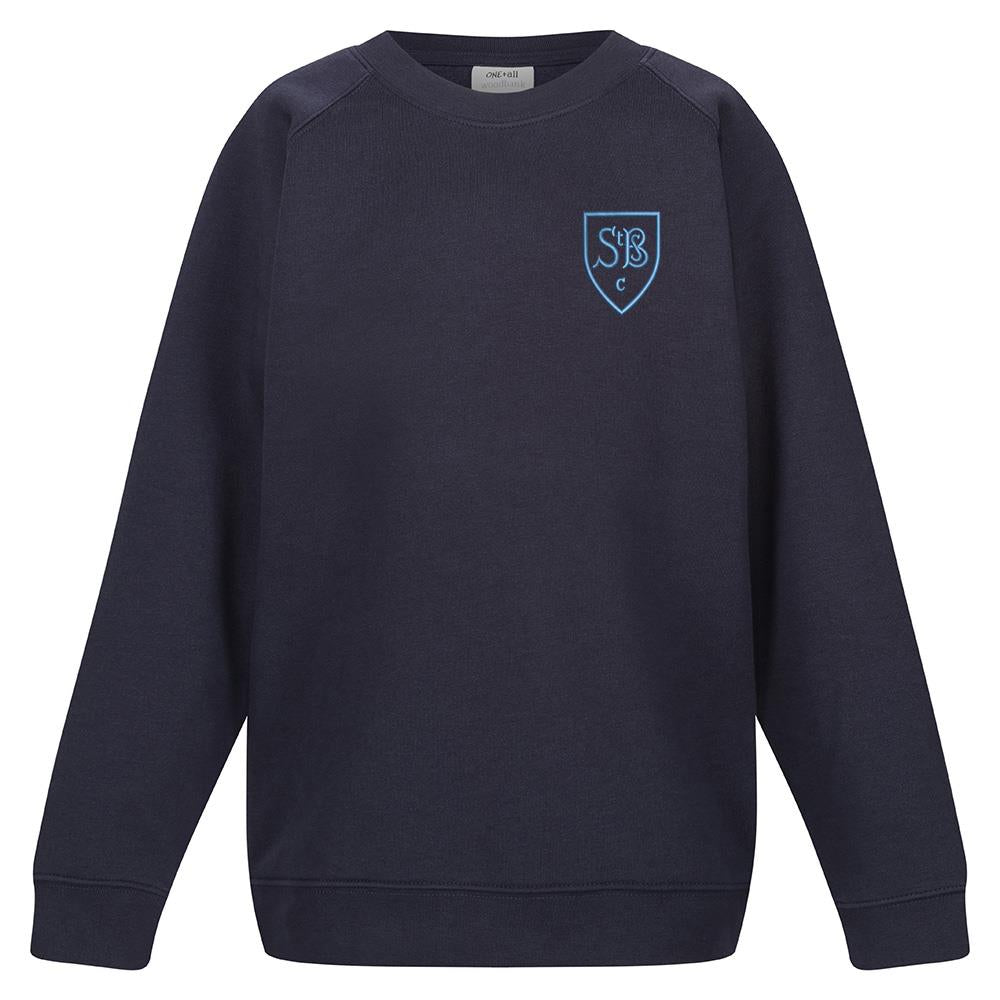 St Brides Primary Cambuslang Crew Neck Sweatshirt Navy