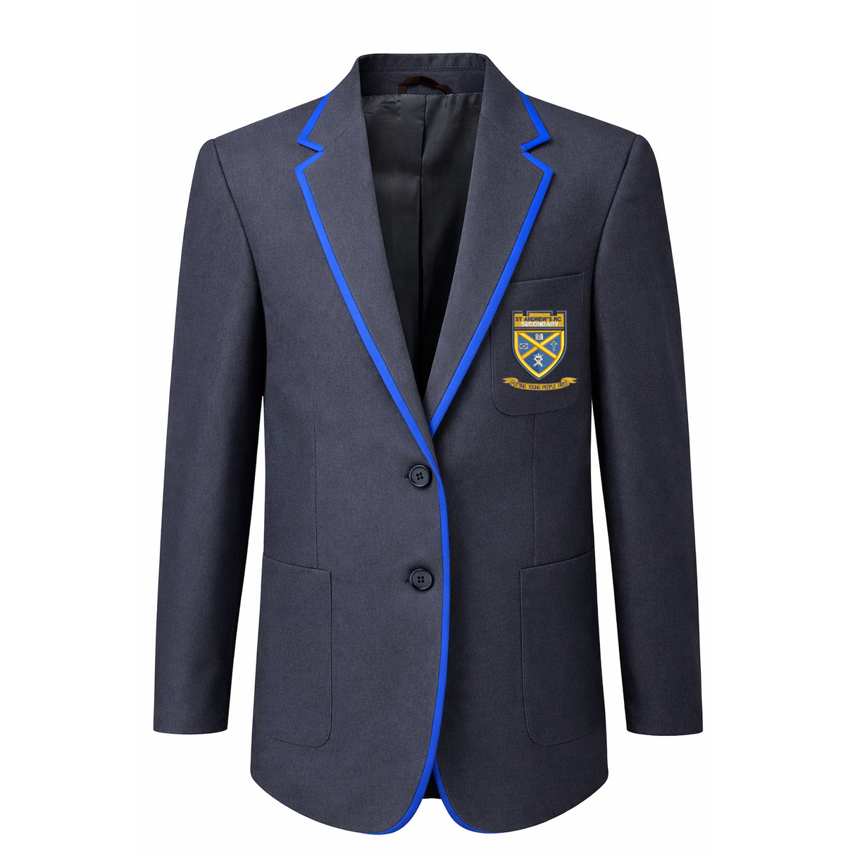 St Andrews RC Secondary Girls Poly Braided Blazer Navy