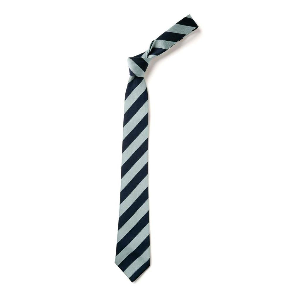 Wide Stripe Tie Navy/Sky