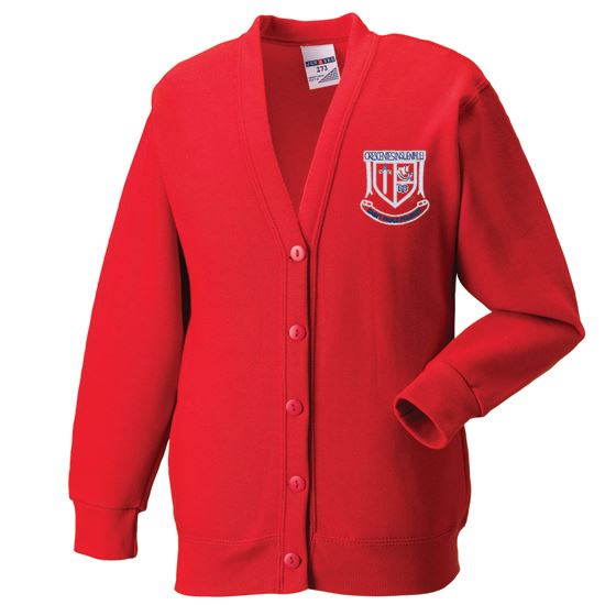 St Pauls Primary Sweat Cardigan Red