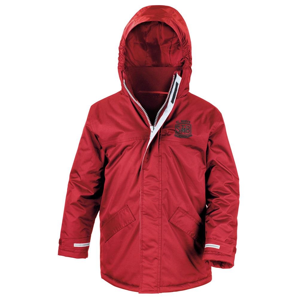 St Marys Primary Bannockburn Core Kids Winter Parka Red