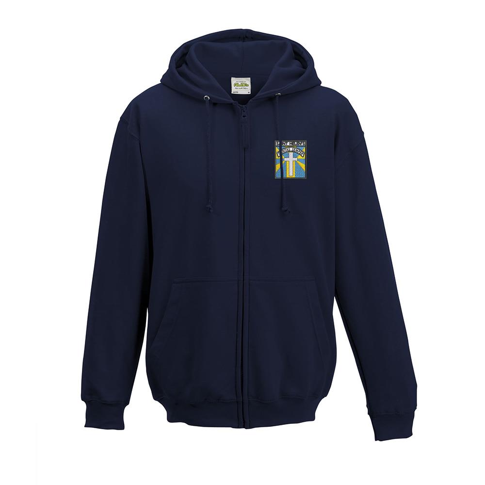 St Helens Primary Zipped Hoodie Navy