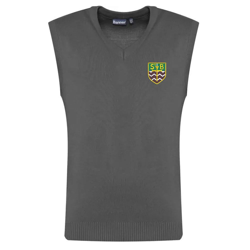 St Barbaras Primary Slipover Grey