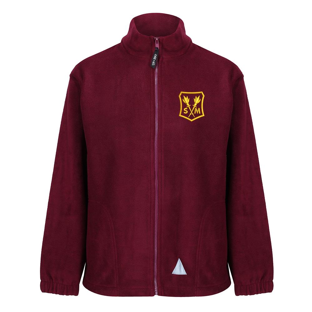 St Marthas Primary Ourdoor Fleece Maroon