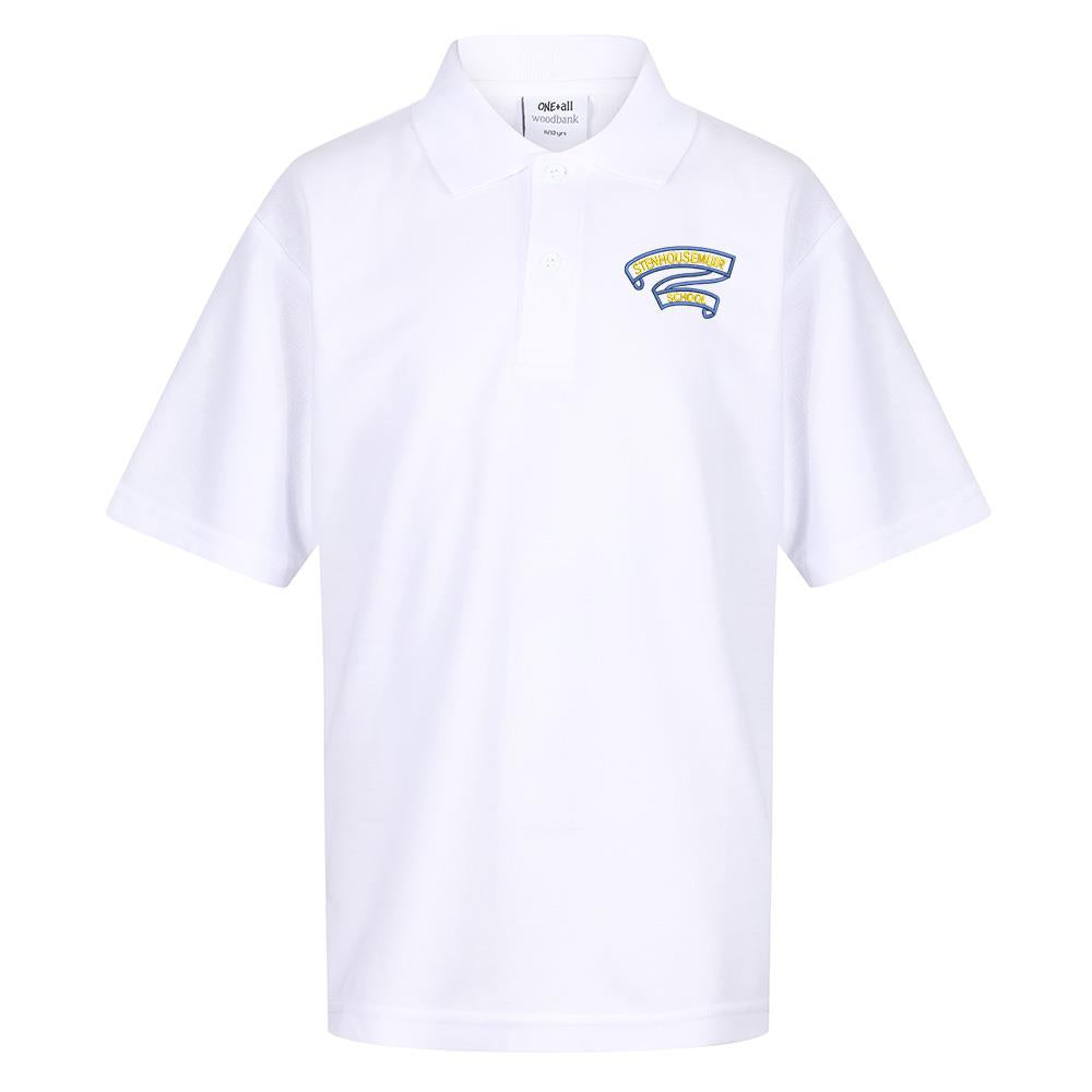 Stenhousemuir Primary Poloshirt White