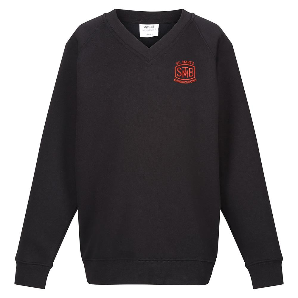 St Marys Primary Bannockburn V-Neck Sweatshirt Black