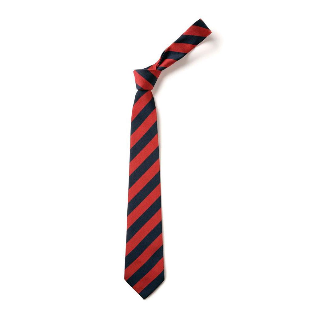 Wide Stripe Tie Navy/Red