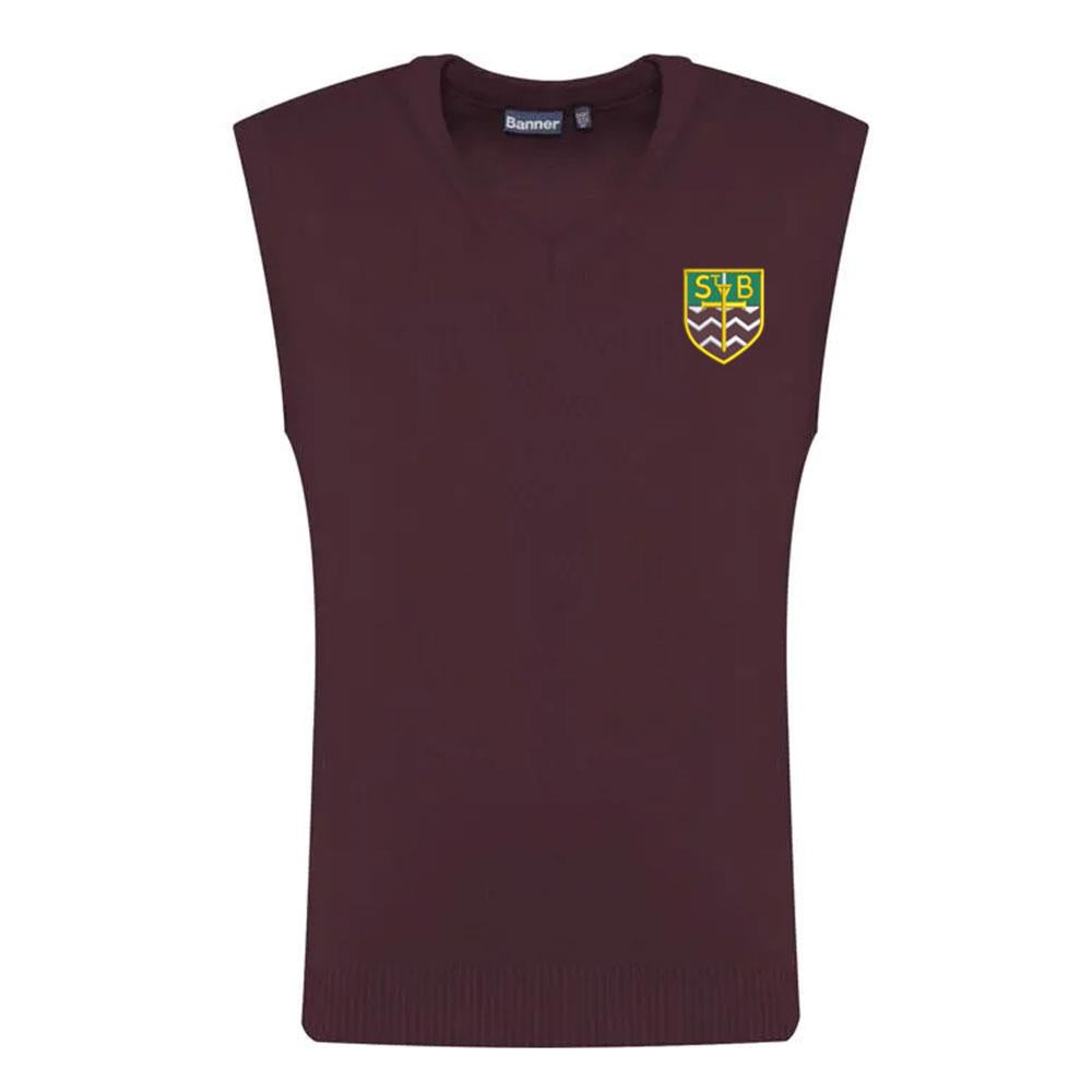 St Barbaras Primary Slipover Maroon