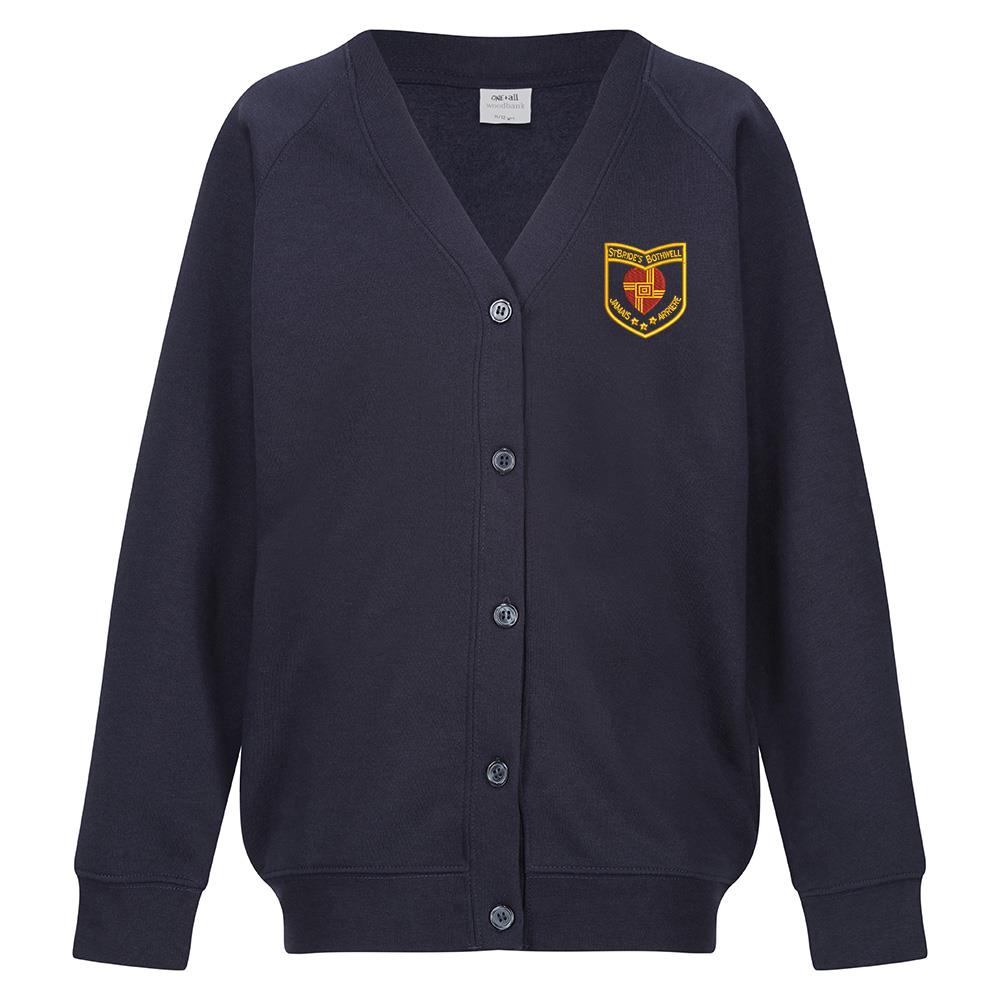 St Brides Primary Bothwell Sweat Cardigan Navy