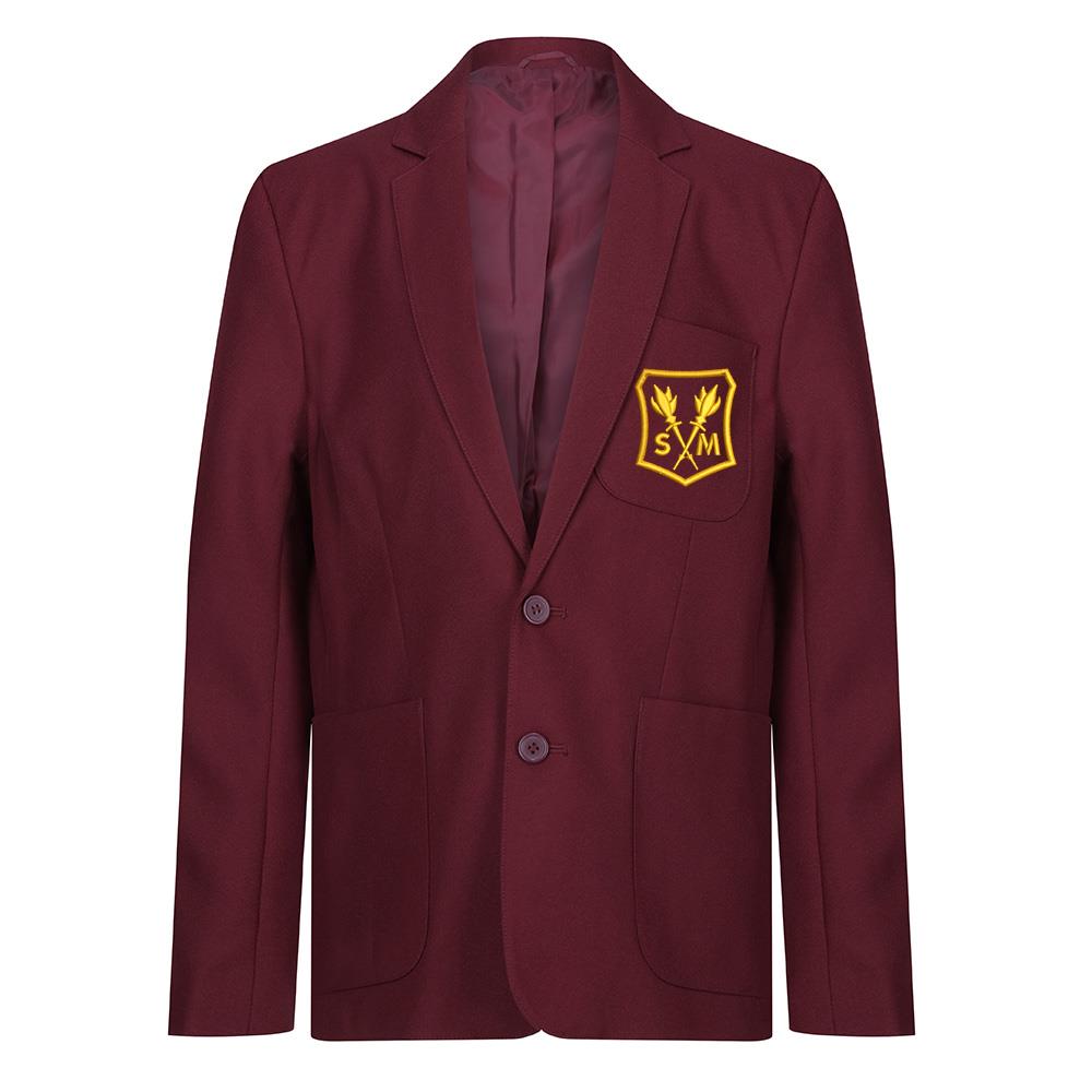 St Marthas Primary Boys Poly Blazer Maroon