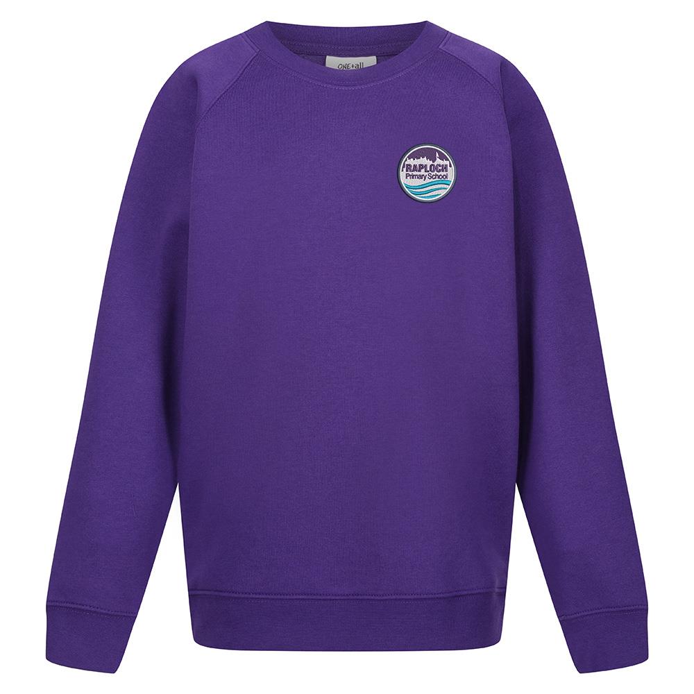 Raploch Primary Crew Neck Sweatshirt Purple