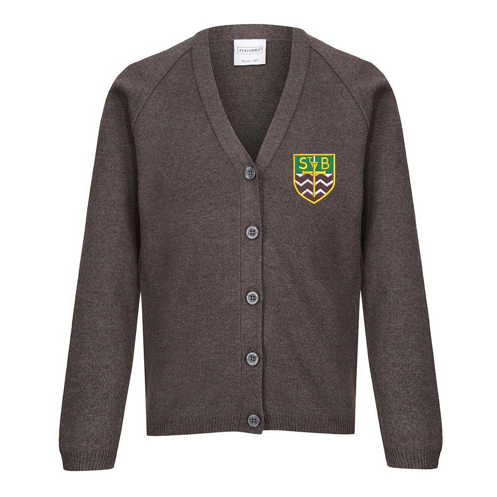 St Barbaras Primary 50/50 Cardigan Grey