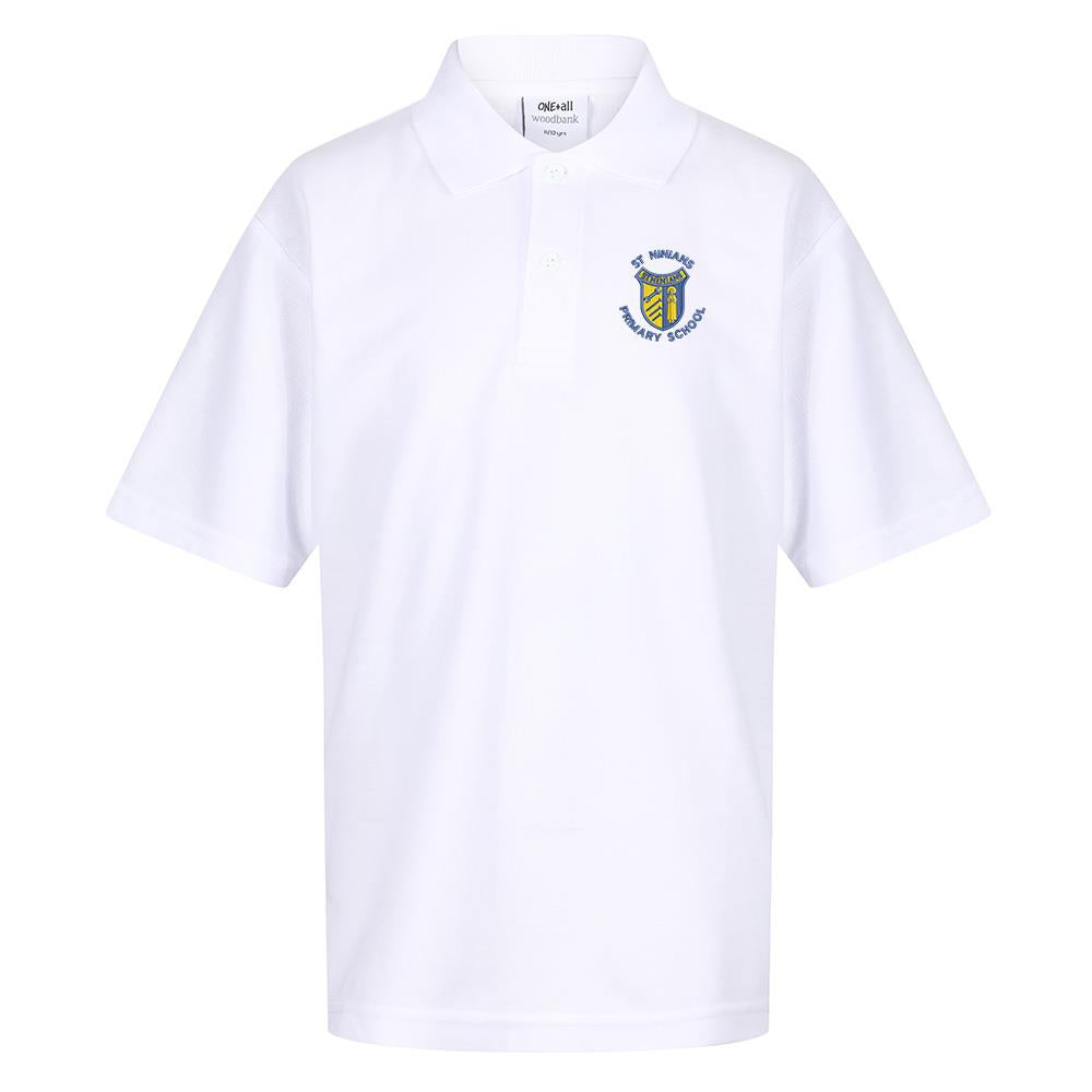 St Ninians Primary Stirling Poloshirt White