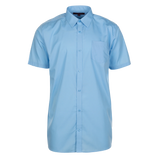 Boys Twin Pack S/S Non Iron Regular Fit Shirt Blue