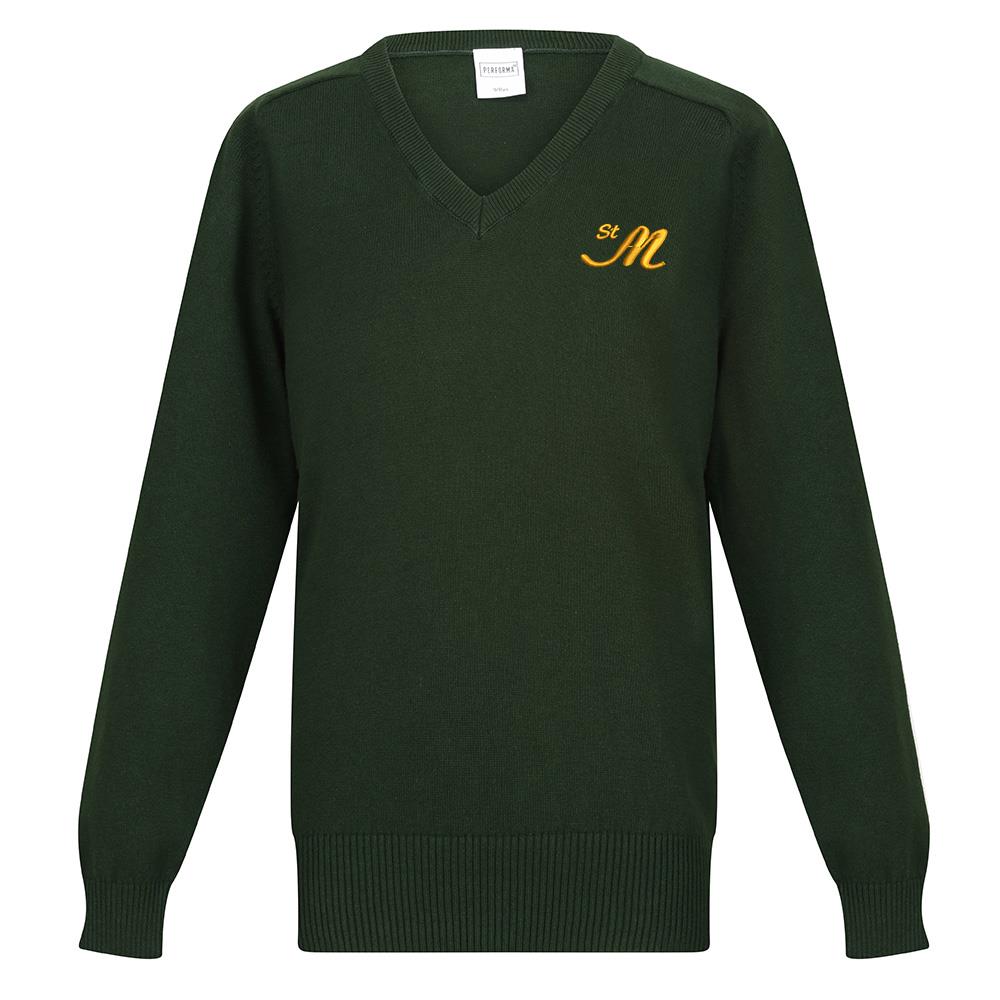 St Mungos High Unisex Cotton V-Neck Bottle