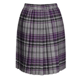 Junior Girls Kilt Purple/Grey Tartan