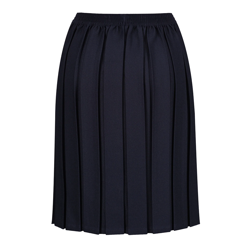 Junior Girls Box Pleat Skirt Navy