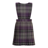 Junior Girls Pinafore Purple/Grey Tartan
