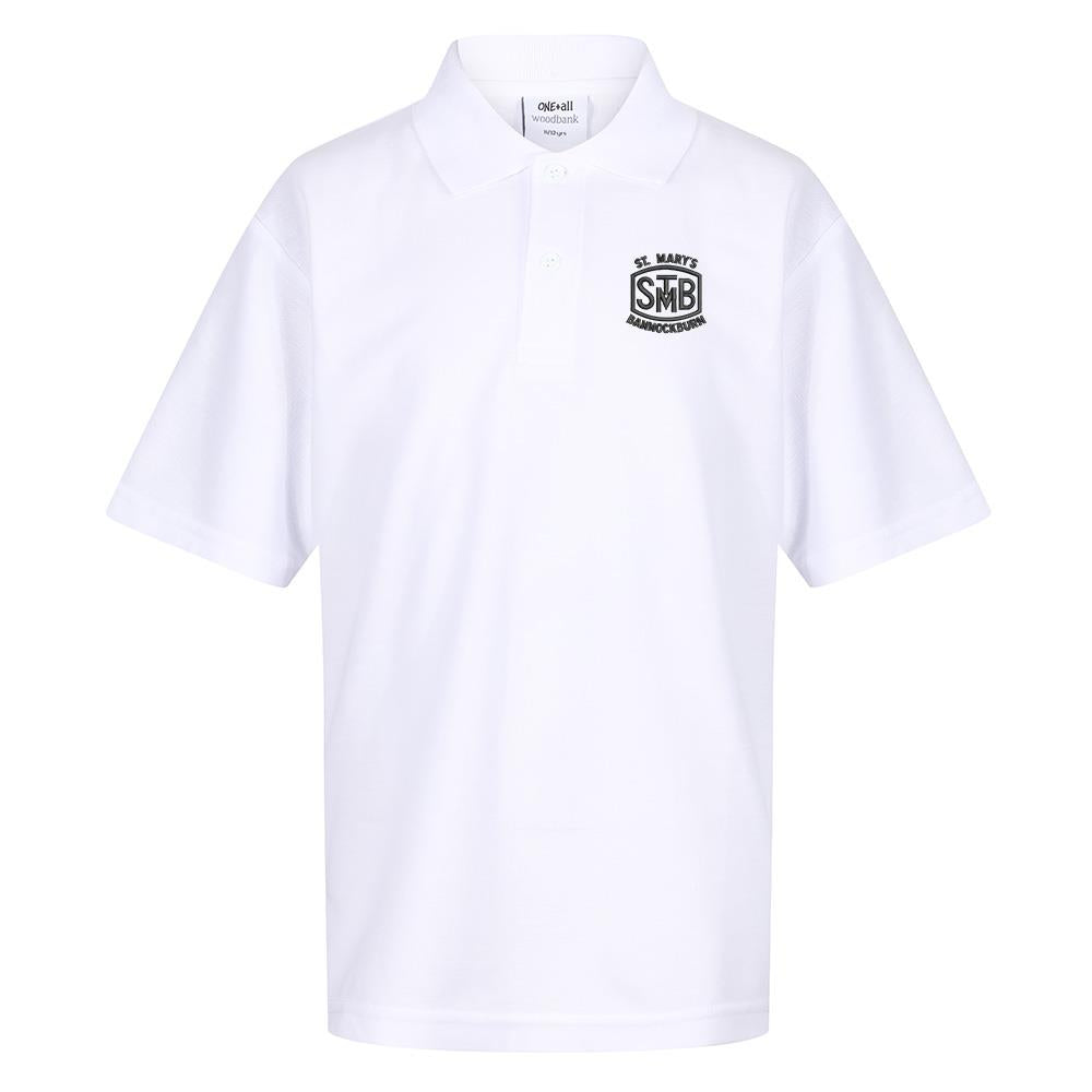 St Marys Primary Bannockburn Poloshirt White
