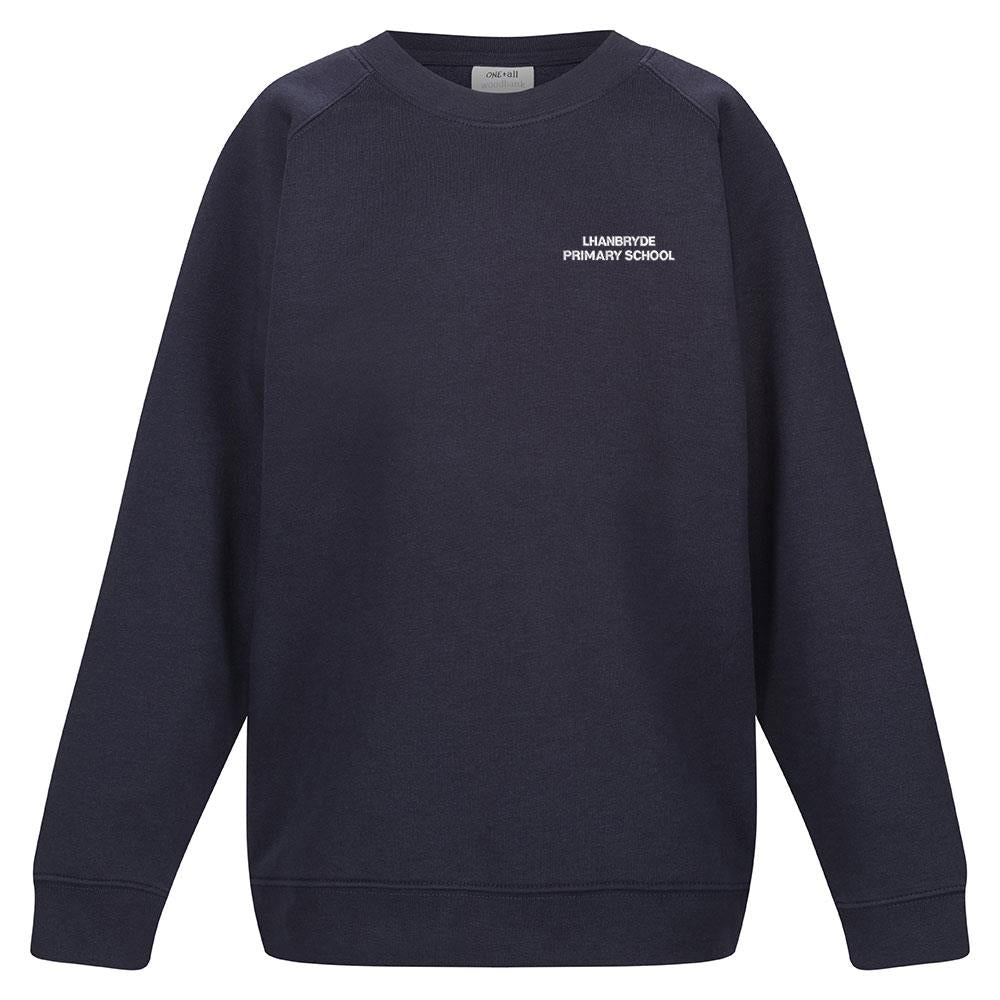 Lhanbryde Primary Crew Neck Sweatshirt Navy (P7)