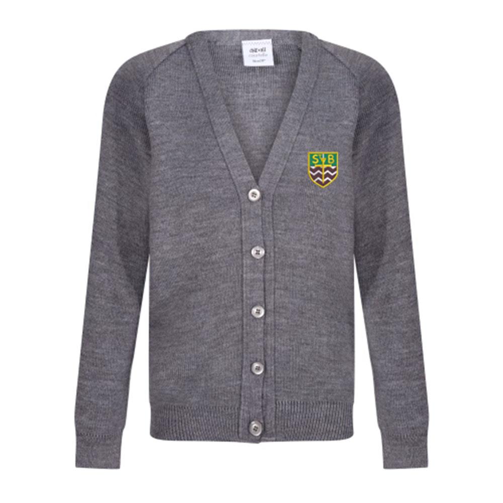 St Barbaras Primary Courtelle Cardigan Grey