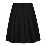 Senior Girls Stitch Down Knife Pleat Skirt Black