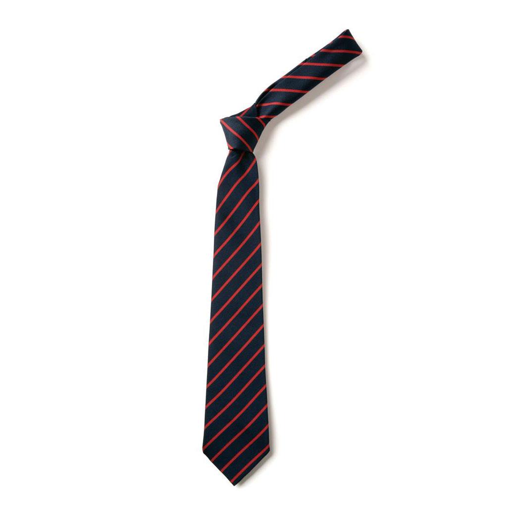 Narrow Stripe Tie Navy/Red