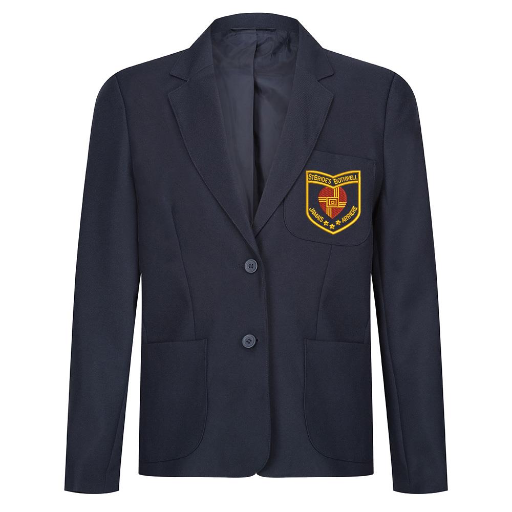 St Brides Primary Bothwell Girls Poly Blazer Navy