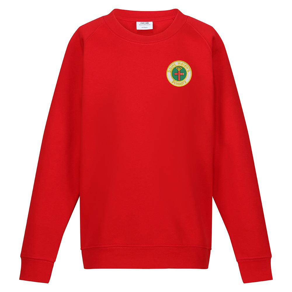 St Helens Primary Bishopbriggs Crew Neck Sweatshirt Red