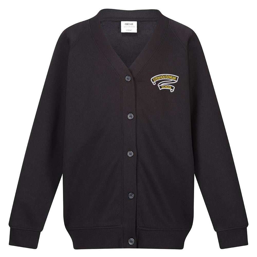 Stenhousemuir Primary Sweat Cardigan Black (Primary 7)