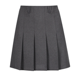 Junior Girls Flower Button Skirt Grey