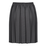 Junior Girls Box Pleat Skirt Marl Grey