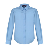 Girls Twin Pack L/S Non Iron Regular Fit Blouse Blue