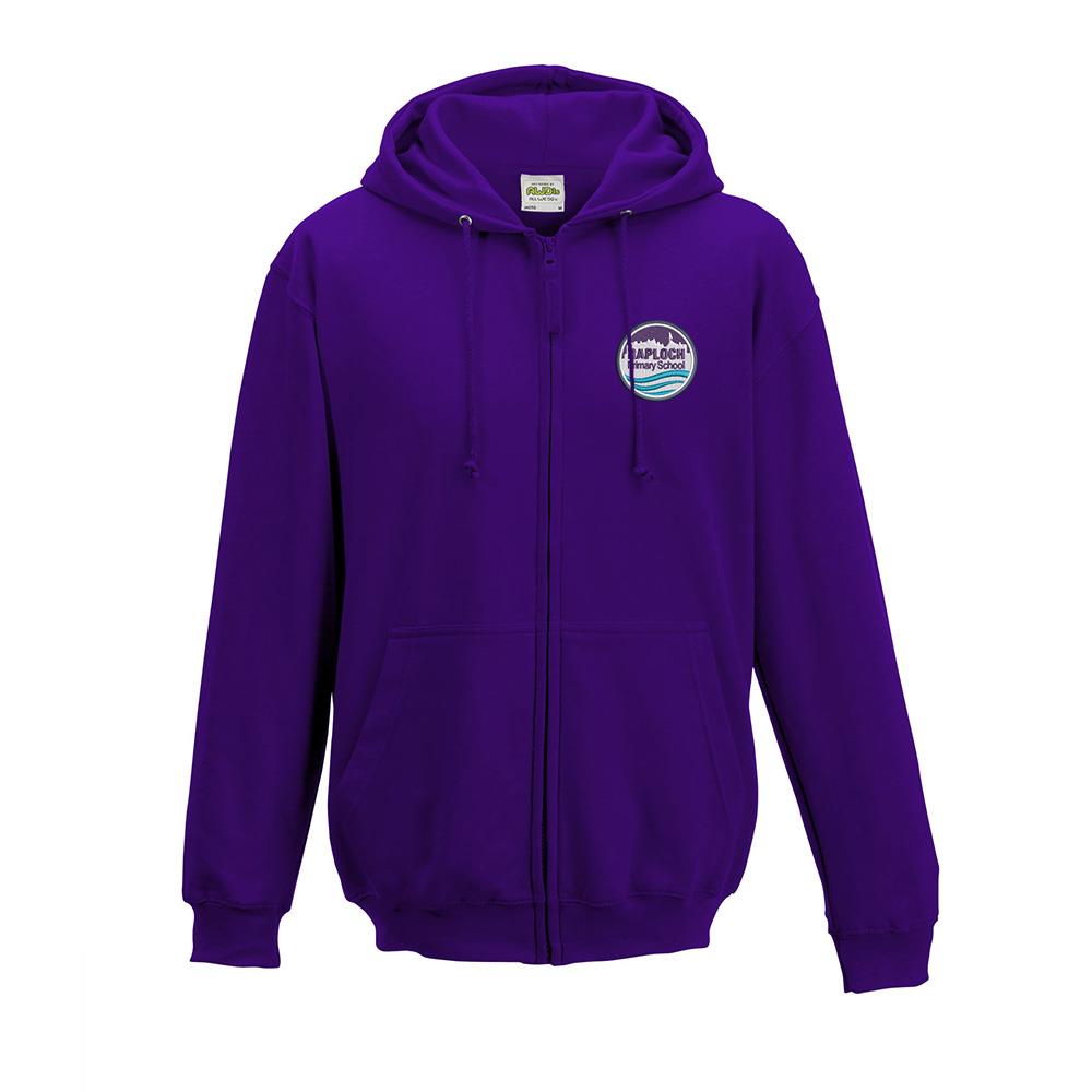 Raploch Primary Hooded Sweatshirt Purple
