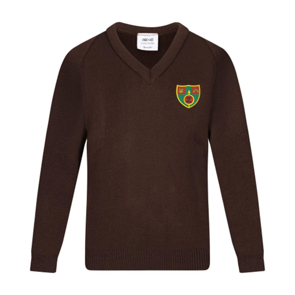 St Michaels Primary Moodiesburn 50/50 V-Neck Brown