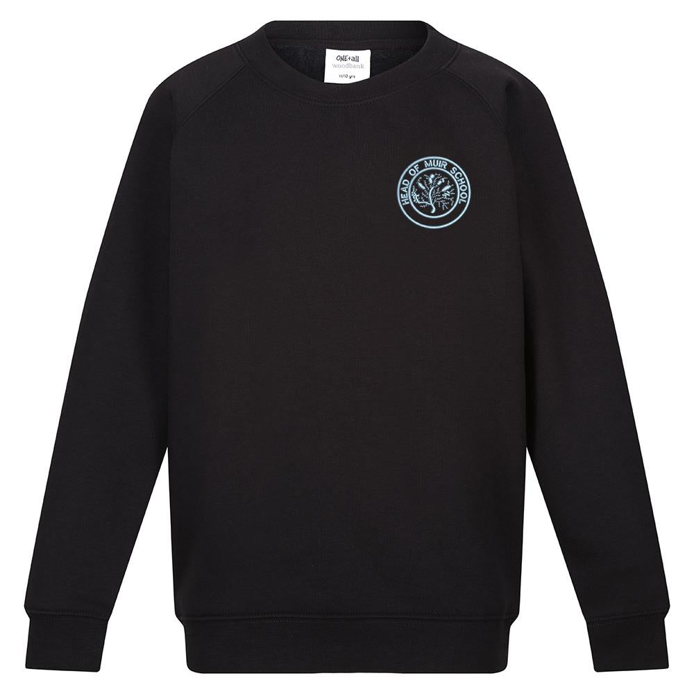 Head of Muir Primary Crew Neck Sweatshirt Black (Primary 7)