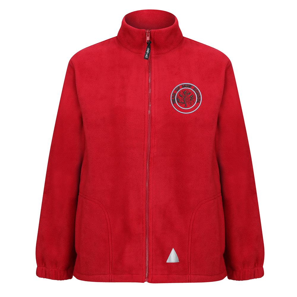 Head of Muir Primary Ourdoor Fleece Red