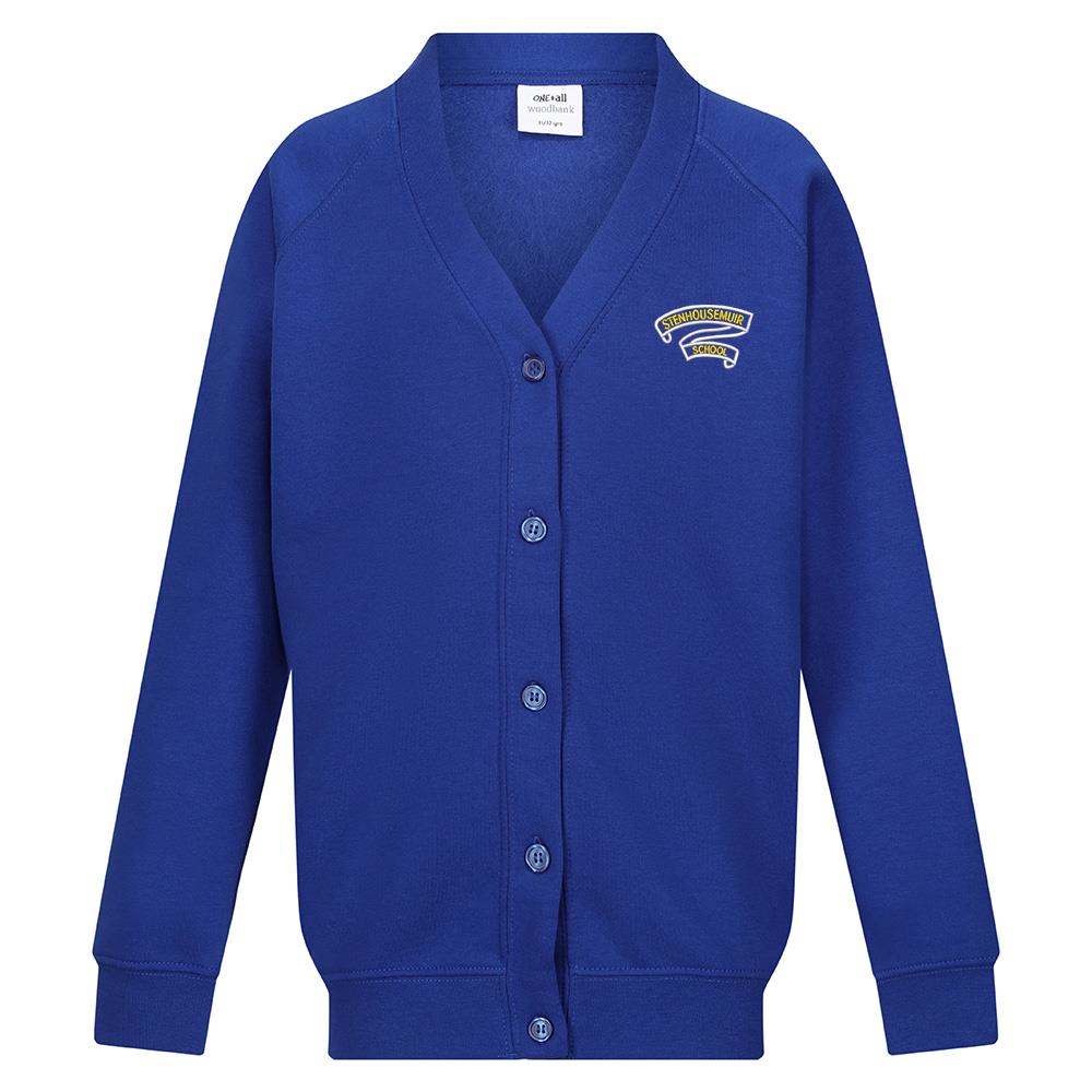 Stenhousemuir Primary Sweat Cardigan Royal