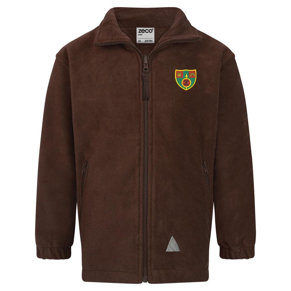 St Michaels Primary Moodiesburn Outdoor Fleece Brown