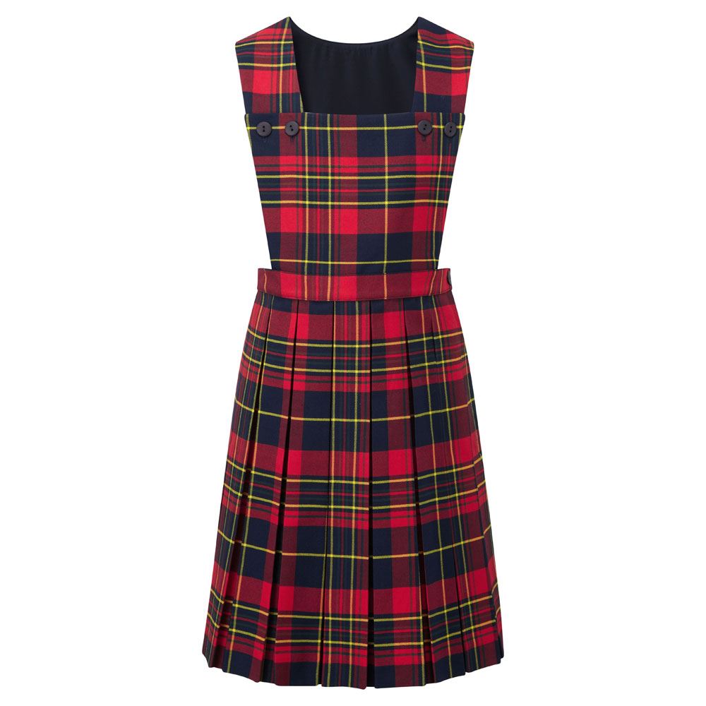 Prestwick Tartan Pinafore Red